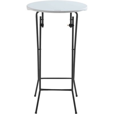 REKKEM  Mange Debout Blanc Rond D60 x 110 cm Poly&eacute;thyl&egrave;ne 2 Places