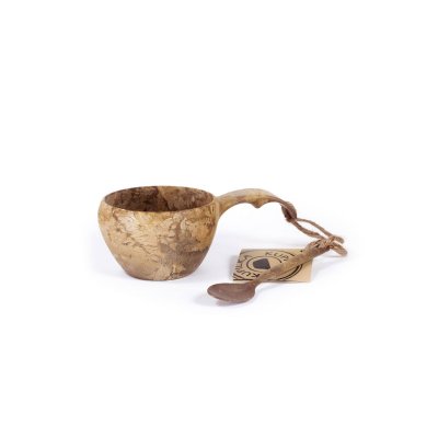 KUPILKA Relags  Tasse avec cuill&egrave;re Noir 210 ml