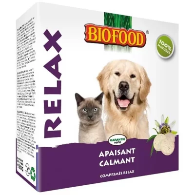 BIOFOOD Relax Apaisant Et Calmant Chien Et Chat 100 Comprimes 