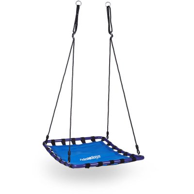 RELAXDAYS  Balan&ccedil;oire Nid D'oiseau Carr&eacute; Pour Le Jardin &Agrave; Suspendre Poids Max 113 Kg, Bleu