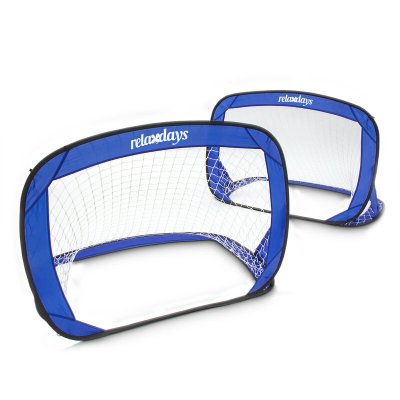 RELAXDAYS  pop-up lot de 2 buts de foot bleu