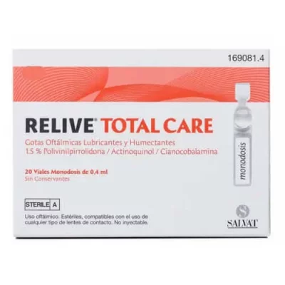RELIVE Relec Revivez Les Gouttes Oculaires Total Care 20 En Une Seule Dose