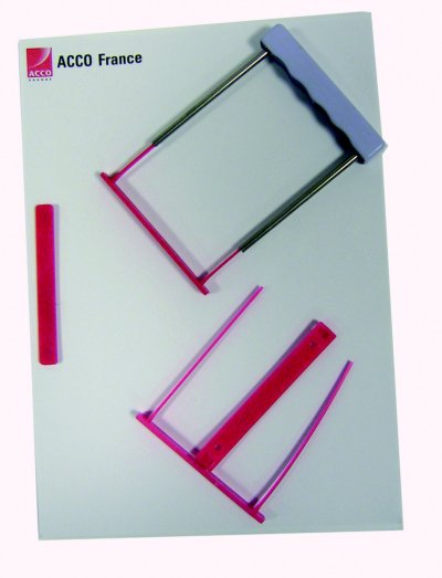 REXEL Relieurs de documents Capiclass rouge - lot de 50 - paquet 50 unit&eacute;s