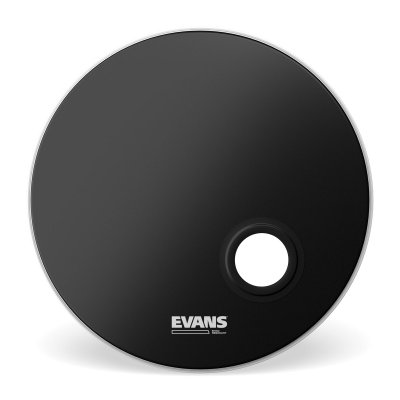 EVANS REMAD - Peau de r&eacute;sonance Grosse Caisse - noire perc&eacute;e - 22''