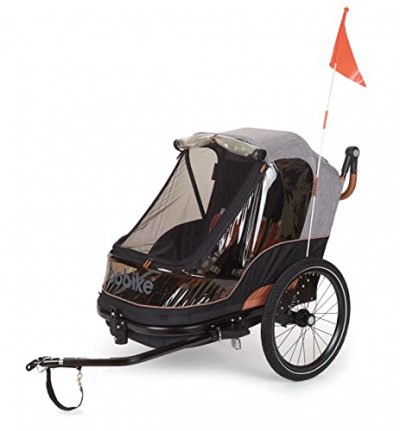BOBIKE Remorque poussette enfant  moobe gris charge maxi 44kg