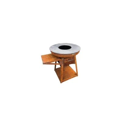 REMUNDI  - Barbecue brasero en acier Zelos Hauteur 80 cm Diam&egrave;tre 82 cm