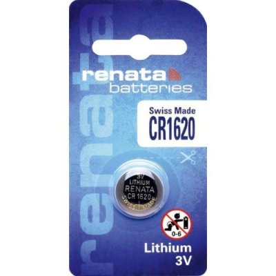 RENATA  Blister de 1 Pile bouton lithium CR1620 3V 68 mAh