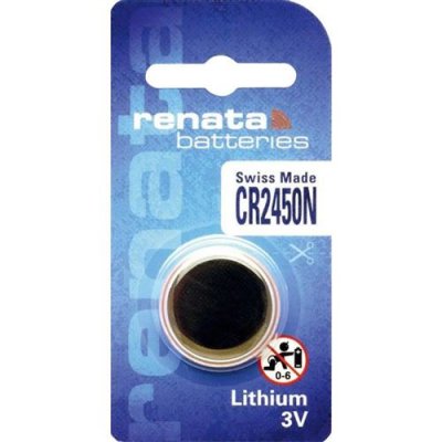 RENATA  Blister de 1 Pile bouton lithium CR2450N 3V 540mAh