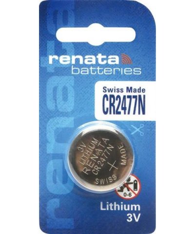 RENATA  Blister de 1 Pile bouton lithium CR2477N 3V 950 mAh