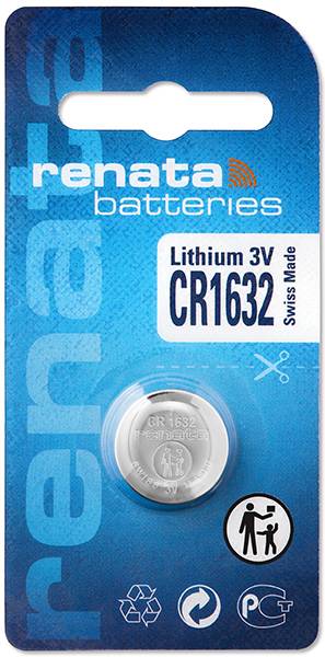 RENATA  CR1632.CU batterie au lithium, 137mAh