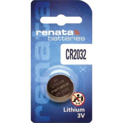 RENATA  Lot de 5 Blisters de 1 Pile Bouton Lithium CR2032 3V 225 mAh