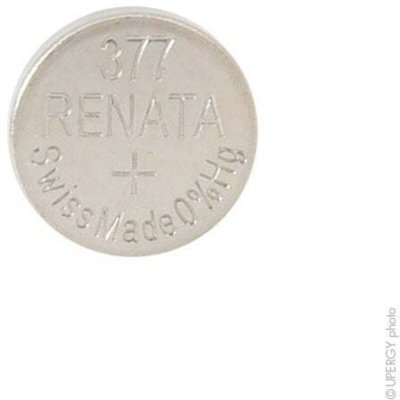 RENATA /Swatch Group - Pile Bouton oxyde d'argent 377 1,55 V 28 mAh