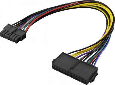 RENKFORCE  Adaptateur secteur 14 pin power (F) pour ATX 24 broches (M) 25 cm rond multicolore