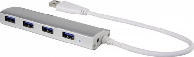 RENKFORCE  RF-3703155 Hub USB 4 ports USB-A USB 3.0 5 GBit/s aluminium