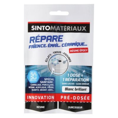 SINTO R&eacute;pare dose &eacute;poxy blanc  30g