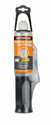 SINTO R&eacute;pare sols et murs pr&ecirc;t &agrave; l'emploi beige travertin pierre 150 ml