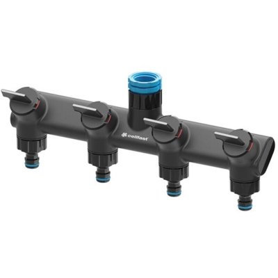 CELLFAST R&eacute;partiteur de tuyau d'arrosage 4 voies - Ergo IDEAL LINE PLUS
