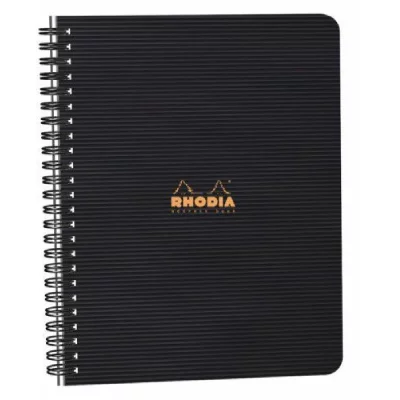 RHODIA Repertoire ctive reliure int&eacute;grale - A5 - 192 pages non perfor&eacute;es - couverture noire
