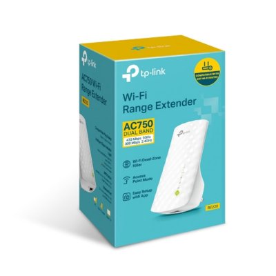 TP LINK R&eacute;p&eacute;teur WfFi 5 bi-bande TP-Link RE220 AC750 Blanc 