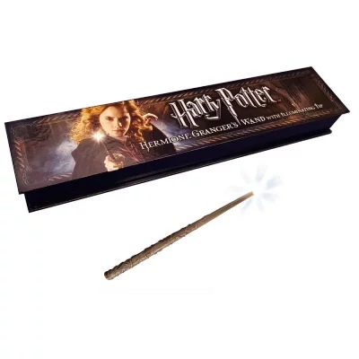 NOBLE COLLECTION R&eacute;plique  Harry Potter baguette lumineuse de Hermione