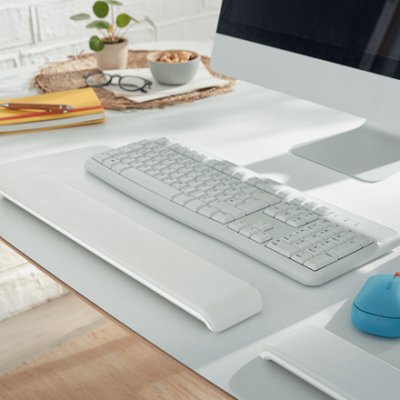 LEITZ Repose-poignet r&eacute;glable pour clavier  Ergo Cosy - Gris