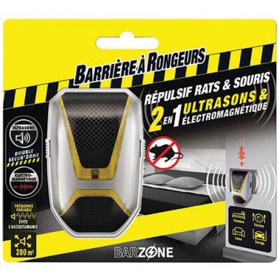 BARRIERE A RONGEURS R&eacute;pulsif ultrasons & &eacute;lectromagn&eacute;tique rats et souris