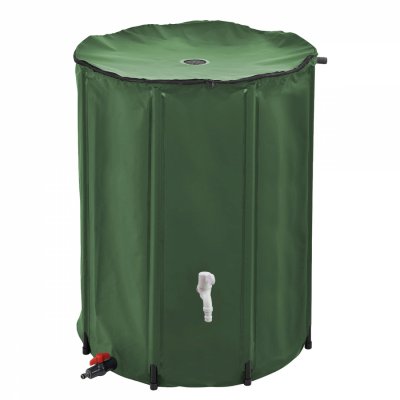 LINXOR R&eacute;servoir souple, r&eacute;cup&eacute;rateur d'eau de pluie pliable - 500 L - Vert