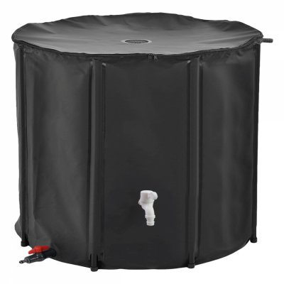 LINXOR R&eacute;servoir souple, r&eacute;cup&eacute;rateur d'eau de pluie pliable - 750 L - Noir