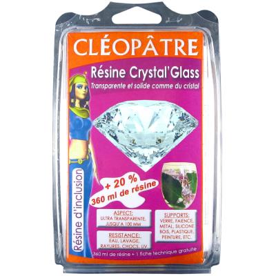 CLEOPATRE R&eacute;sine Crystal Glass Cl&eacute;op&acirc;tre 360 ml - Cl&eacute;op&acirc;tre - couleur variant