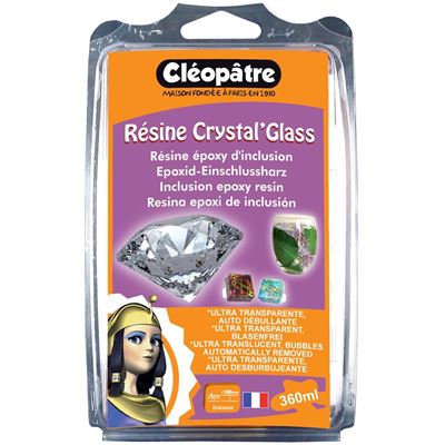 CLEOPATRE R&eacute;sine d'inclusion crystal'diamond et accessoires 150ml - cl&eacute;op&acirc;tre
