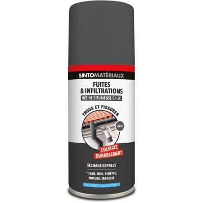 SINTO R&eacute;sine fuites et infiltrations 150ml Gris  Gris