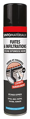 SINTO R&eacute;sine fuites et infiltrations 300ml Noir  Noir
