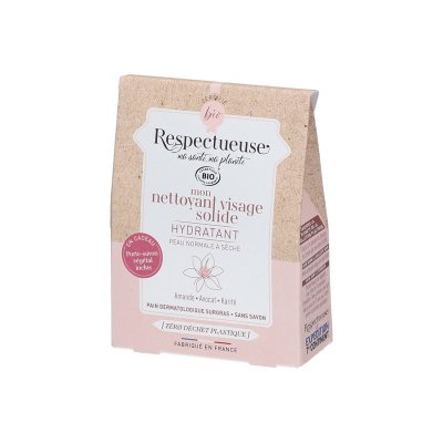 RESPECTUEUSE  Kit Limpiador Facial S&oacute;lido Hidratante + Porta Jab