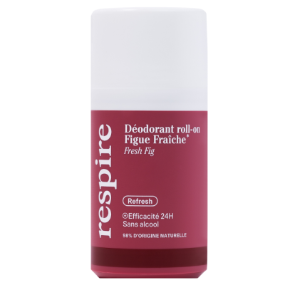 RESPIRE  D&eacute;odorant Roll-On Th&eacute; Blanc 50 ml - Flacon-Bille 50 ml