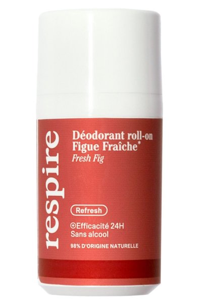 RESPIRE  - D&eacute;odorant Roll-on Th&eacute; Blanc 50ml - Naturel - 50 ml