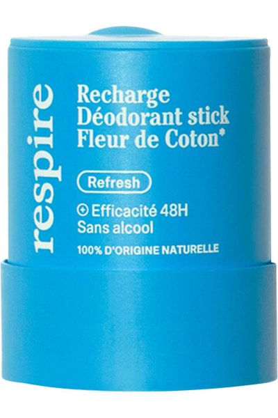 RESPIRE  Recharge D&eacute;odorant Stick Fleur De Coton 50g