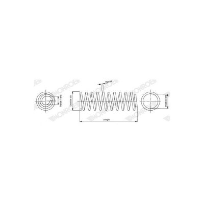 MONROE Ressort de suspension  OESpectrum SPRINGS SP2100