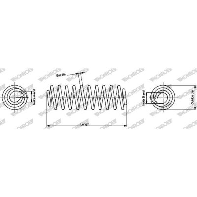 MONROE Ressort de suspension  OESpectrum SPRINGS SP3629