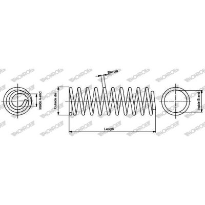 MONROE Ressort de suspension  SPRINGS  SE2918