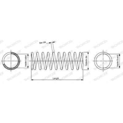 MONROE Ressort de suspension  SPRINGS  SE3528