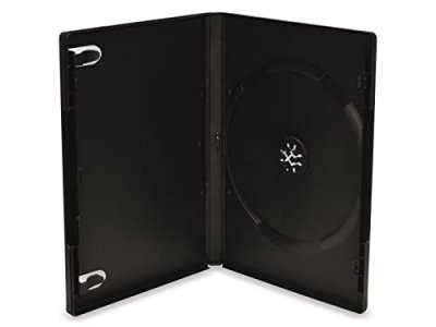 MEDIARANGE Retail-Pack DVD-Case Single - Bo&icirc;tier pour DVD vid&eacute;o - capacit&eacute; : 1 CD/DVD - noir (pack de 5)