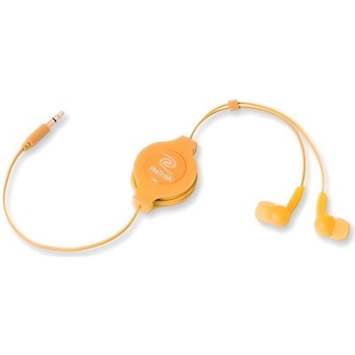 RETRAK  Ecouteurs r&eacute;tractables EUAUDIOORNG - Orange - Compatible Windows
