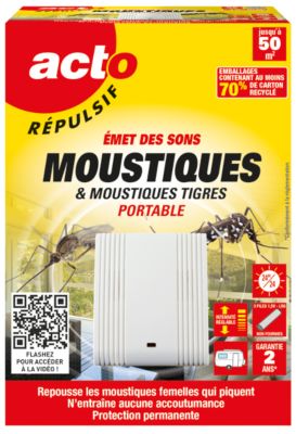RETRO  r&eacute;pulsif Ultrasons anti moustiques