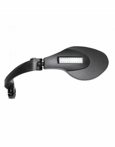 NEWTON R&eacute;troviseur v&eacute;lo  oval pliable sur cintre pour VAE (gauche)