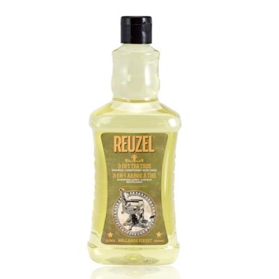 REUZEL  Shampooing 3 en 1 &agrave; l'arbre &agrave; th&eacute; nettoie la peau et les