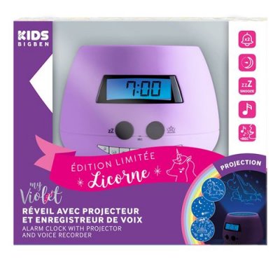 BIGBEN R&eacute;veil avec projecteur licorne