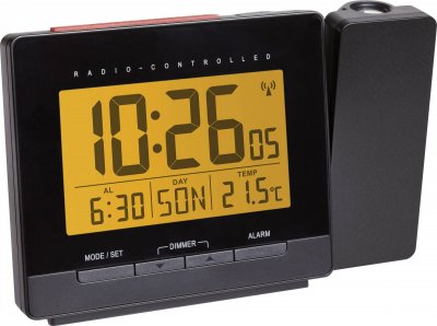 TFA DOSTMANN R&eacute;veil radiopilot&eacute;(e)  60.5016.01 num&eacute;rique noir 1 pc(s)