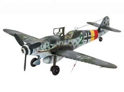 REVELL  kit de maquette Messerschmitt Bf109 G-10 1:48 vert 40 pi&egrave;ces