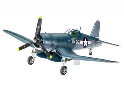 REVELL  kit de maquette Vought F4U-1D Corsair 1:72 gris 63 pi&egrave;ces