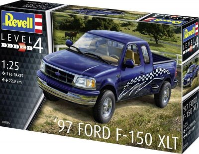 REVELL  kit de mod&egrave;les 1'97 Ford F-150 XLT:25 bleu 116-pi&egrave;ce 